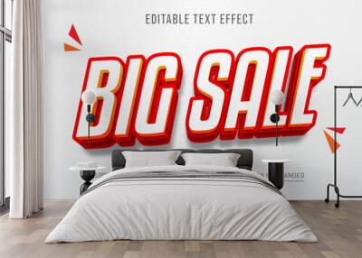 Editable text effect super big sale Wall mural