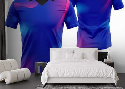 Badminton t shirt template Wall mural