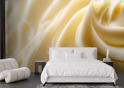 Creamy grease skincare products close-up background image Wall mural