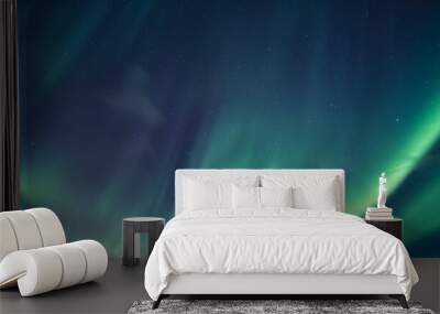 Aurora borealis, Northern lights with starry in the night sky Wall mural