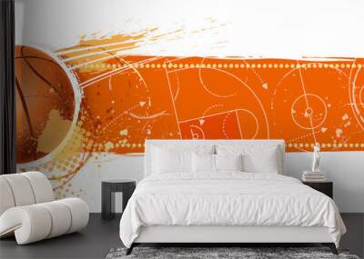 basketball banner Wall mural