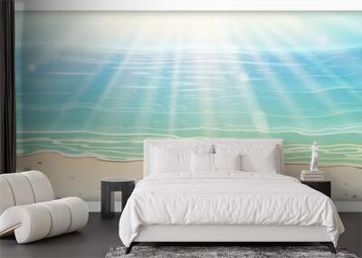 beauty beach banner Wall mural