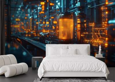 IoT innovations transforming business and industry Wall mural