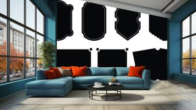 Unique Blank Text Box Frame Templates Wall mural