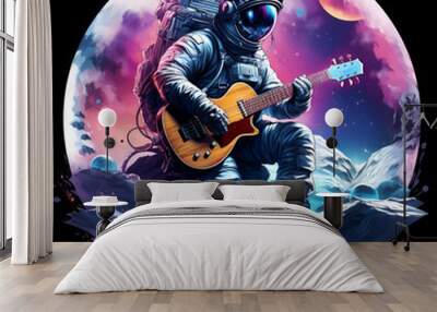 t-shirt design - astronaut Wall mural