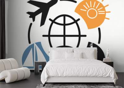 T-shirt design idea Wall mural