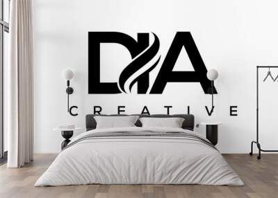  Letter DIA creative logo design vecto Wall mural