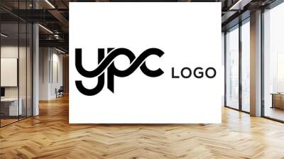 connect YPC letters logo design vector template	 Wall mural