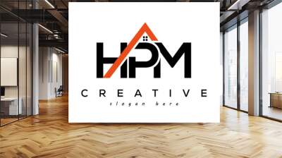 HPM letters real estate construction logo vector Wall mural