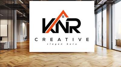 KNR letters real estate construction logo vector Wall mural