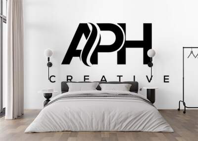 Letter APH creative logo design vector	 Wall mural