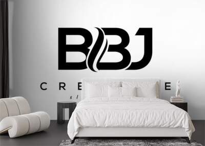 Letter BBJ creative logo design vector	 Wall mural