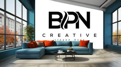 Letter BPN creative logo design vector Wall mural