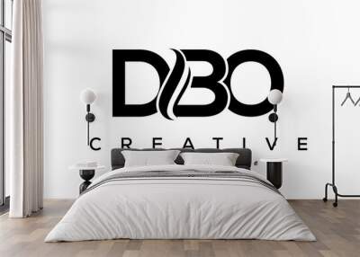 Letter DBO creative logo design vector	 Wall mural