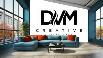 Letter DVM creative logo design vector Wall mural