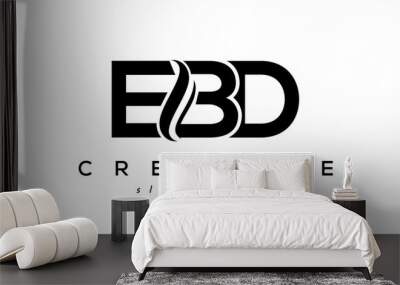 Letter EBD creative logo design vector	 Wall mural