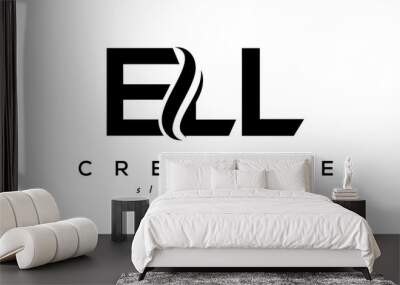 Letter ELL creative logo design vector	 Wall mural