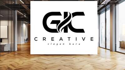 Letter GIC creative logo design vector Wall mural