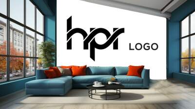 Letter HPR creative logo design vector Wall mural