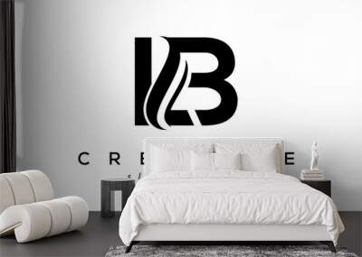 Letter LB creative logo design vector Wall mural