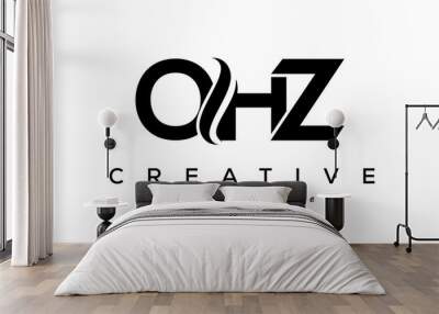 Letter OHZ creative logo design vector	 Wall mural