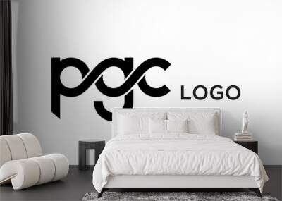 Letter PGC creative logo design vector Wall mural