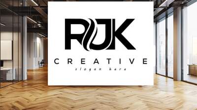 Letter RJK creative logo design vector	 Wall mural