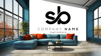 Letter SB creative logo design vector	 Wall mural