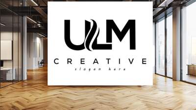 Letter ULM creative logo design vector	 Wall mural