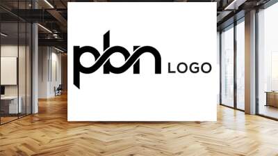 Letters PBN creative logo design vector Wall mural