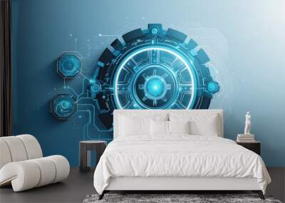 Technology and Business Concept Wall mural