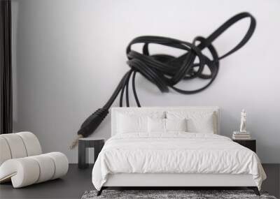 An assortment of computer cables in a variety of colors Wall mural