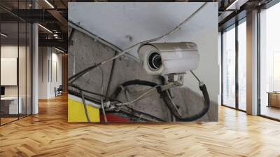 security camera in an old building  Wall mural