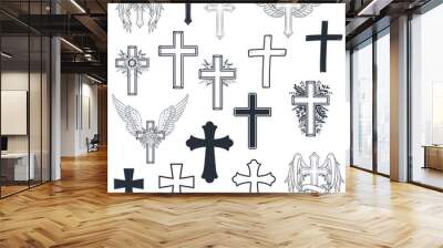 set of crosses Wall mural