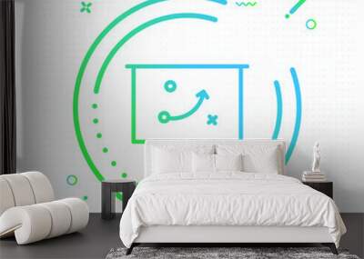 strategy icon illustration - modern design 01 Wall mural