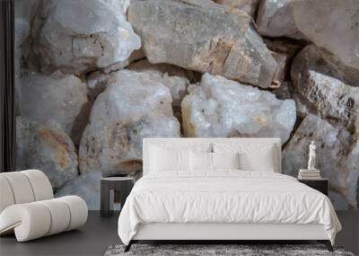 Natural Quartz crystal Wall mural