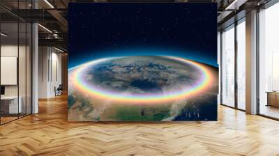 Rainbow surrounds the Earth - 