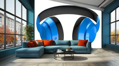 3d render of headset, earphone. Wall mural