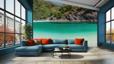 Paradise beach of a tropical island Wall mural