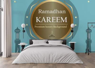 Ramadan Kareem Template Design Luxury background Wall mural