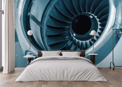 detailed insight into jet turbines Wall mural