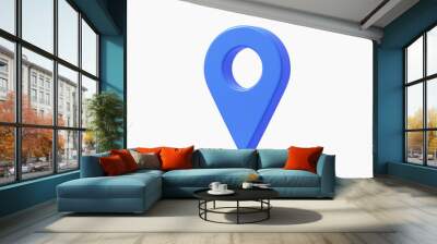 3d Realistic Location map pin gps pointer markers vector illustration. Wall mural