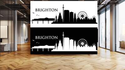 Brighton skyline - Egnland - United Kingdom - vector illustration Wall mural