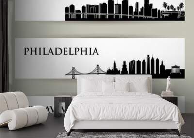 City skylines banners  Wall mural