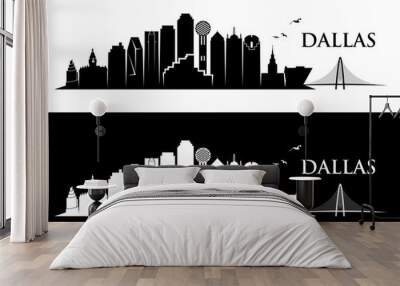 Dallas skyline Wall mural