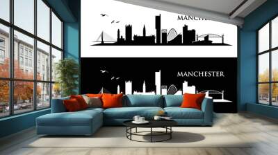 Manchester skyline Wall mural