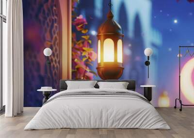 Islamic lantern wallpaper for Ramadan and religious holidays Wall mural