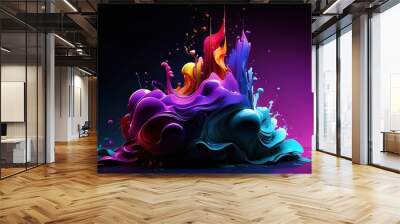 abstract backgrounds created with ai Wall mural