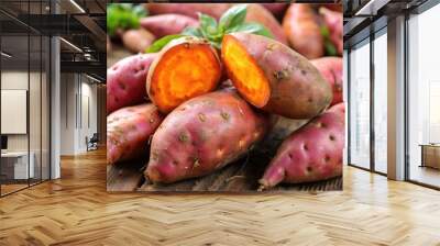 Sweet potato Tasty tuber Wall mural