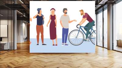 people characters  various activities Wall mural